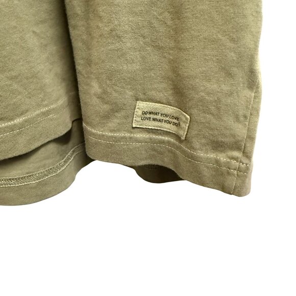Life Is Good Mens Crusher Tee "Dad Est. 2023" Olive Green L 100% Cotton Comforta - Picture 2 of 4